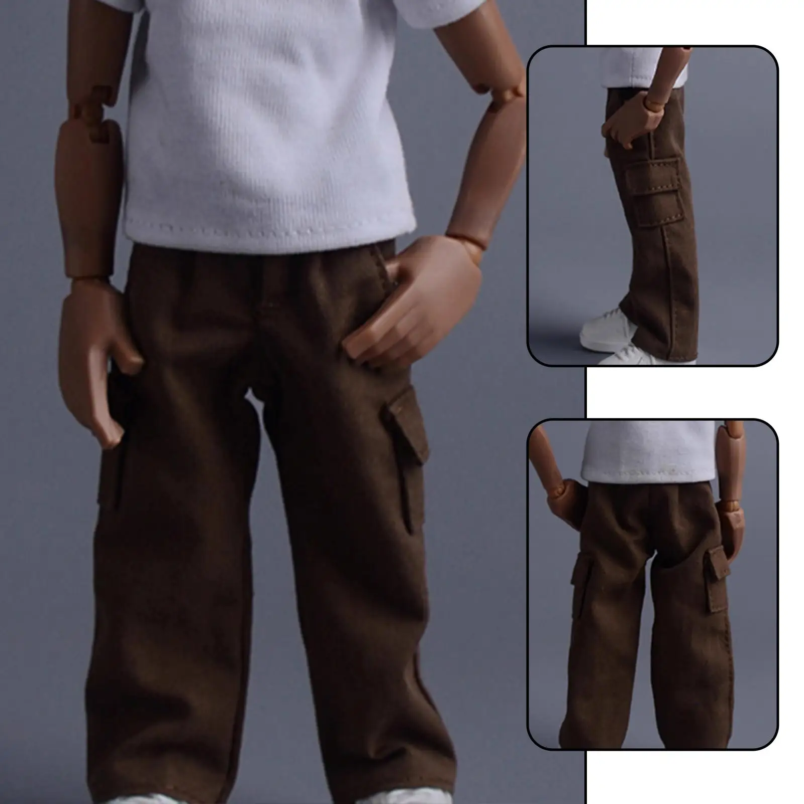 Pantalones de figura masculina 1/12 con estilo casual