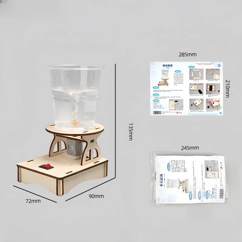 Juguete científico remolino de agua tornado para niños montaje - imagen 2