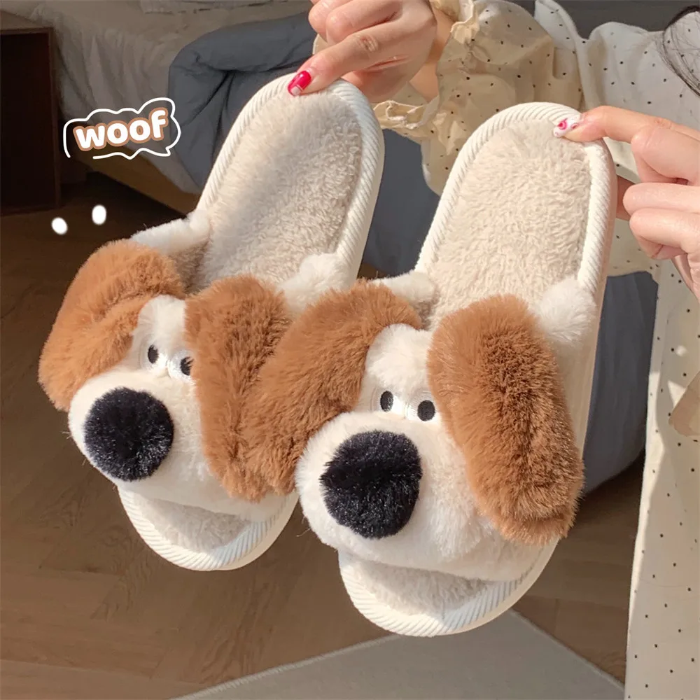 Zapatillas de casa niño estampado perro suaves - imagen 4