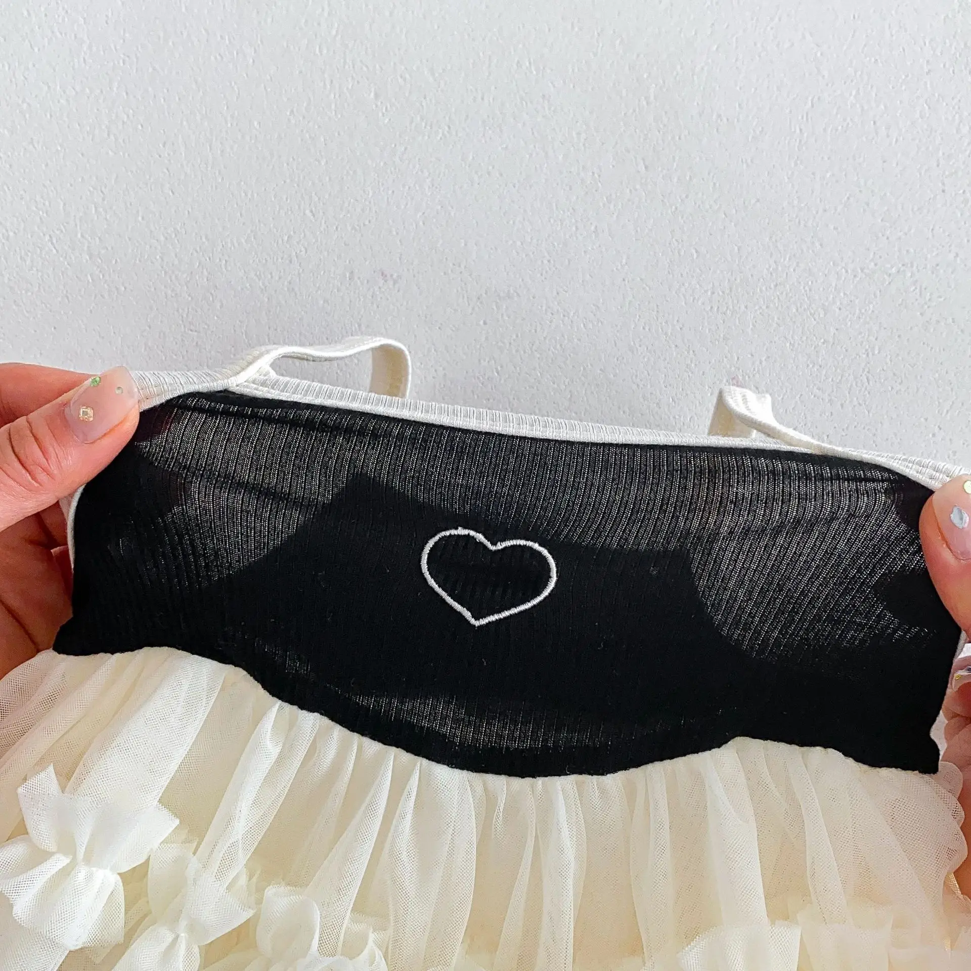 Milangel body de malla con corazón para niña - imagen 5