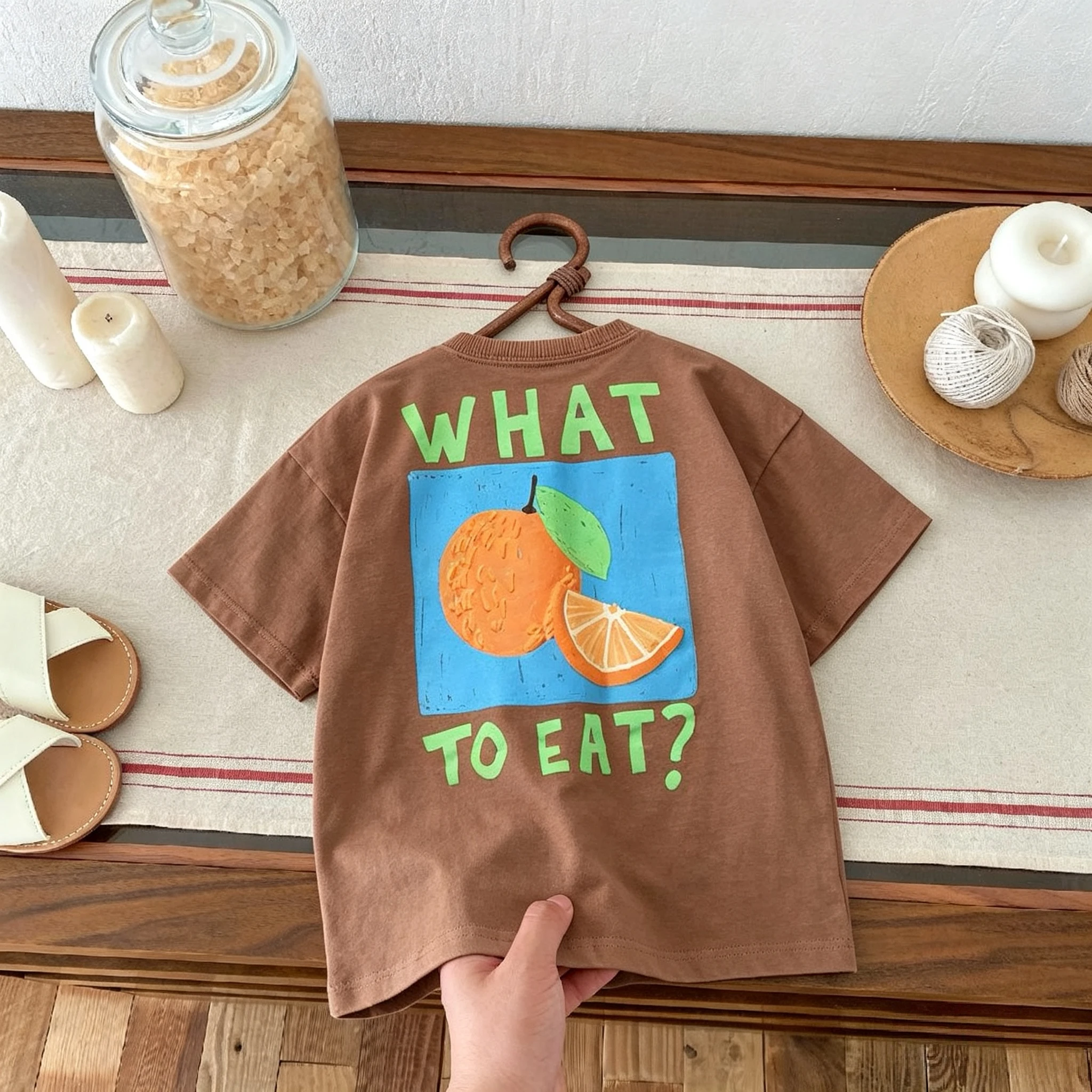 Camiseta infantil de manga corta con cuello redondo para verano - imagen 5