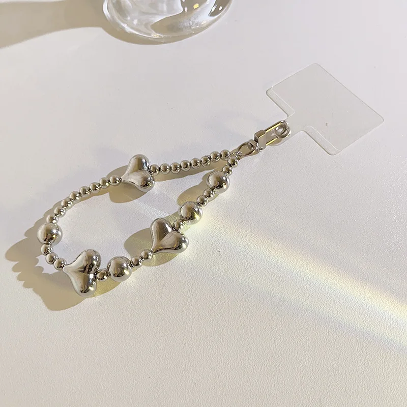 Pulsera antidesaparición para móvil con abalorios de corazón - imagen 5