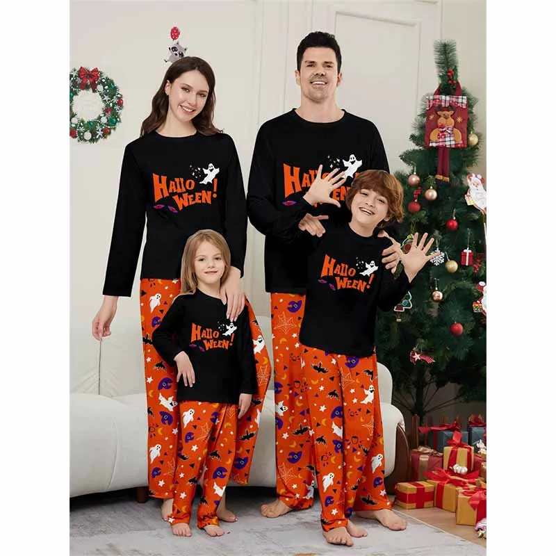 Pijama de Halloween familiar de manga larga para mamá e hija - imagen 3