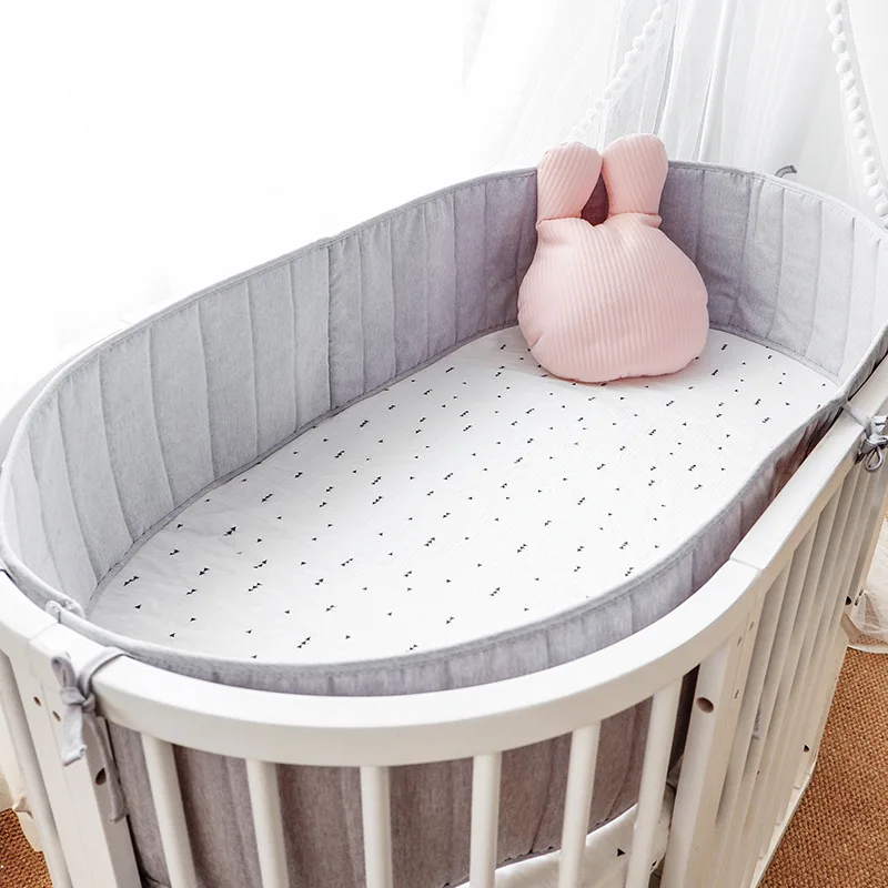 Protector acolchado lavable para cuna – Barras protegidas - imagen 3