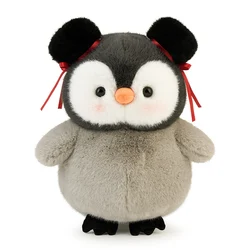 Peluche pingüino gordo suave en forma de almohada