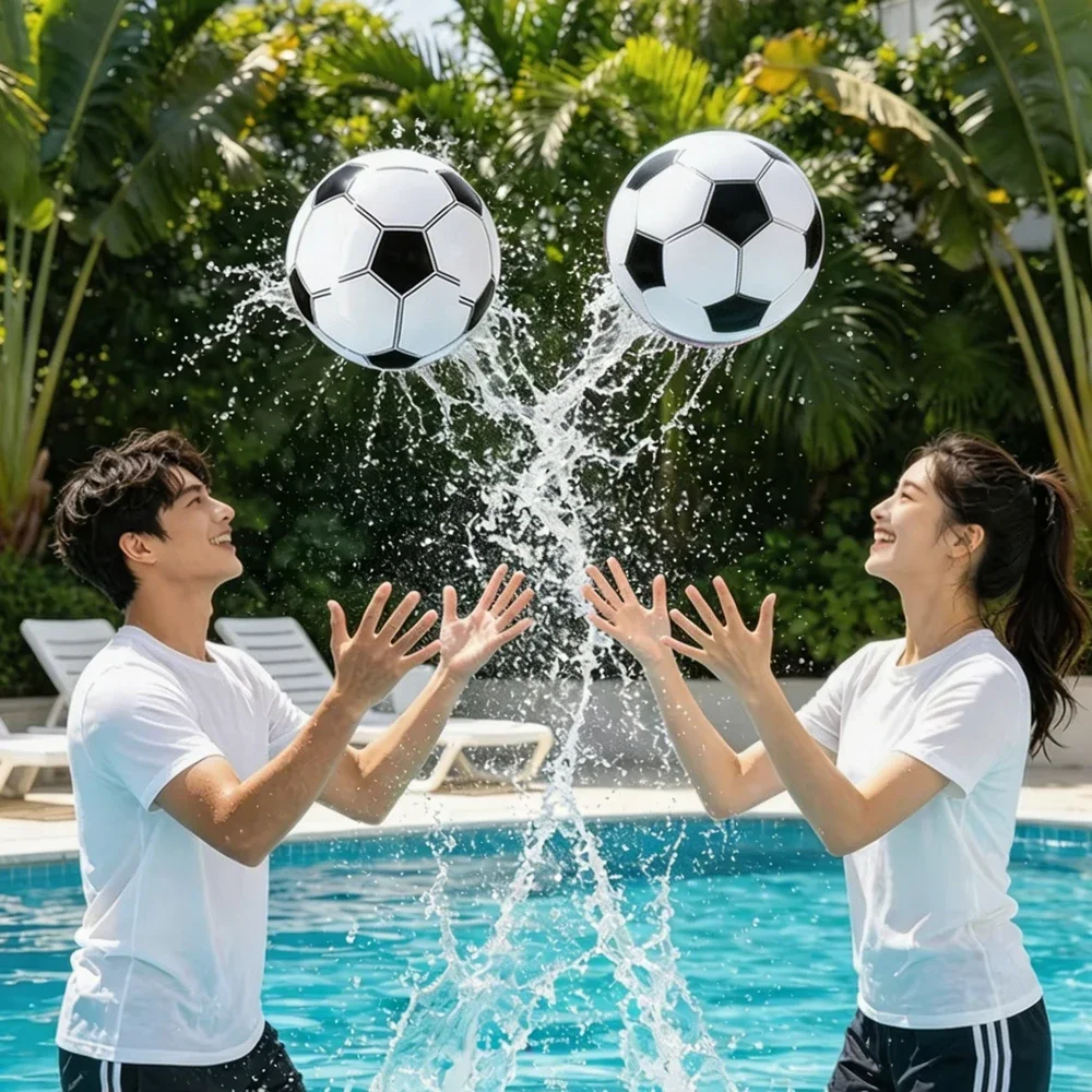 Balón de fútbol inflable de PVC para playa y piscina infantil - imagen 2