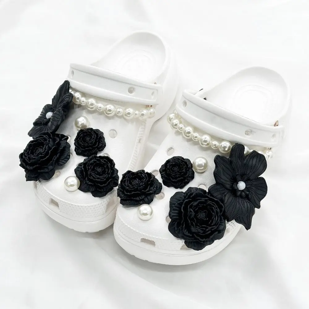 Set de flores 3D con acabado decorativo