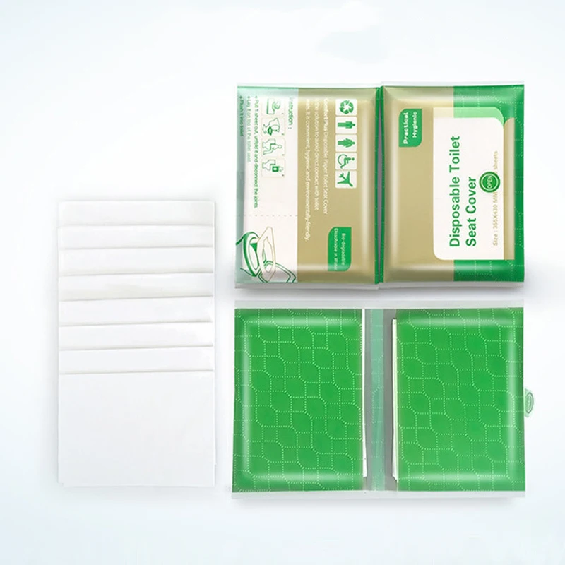 Funda colocada sobre asiento de inodoro