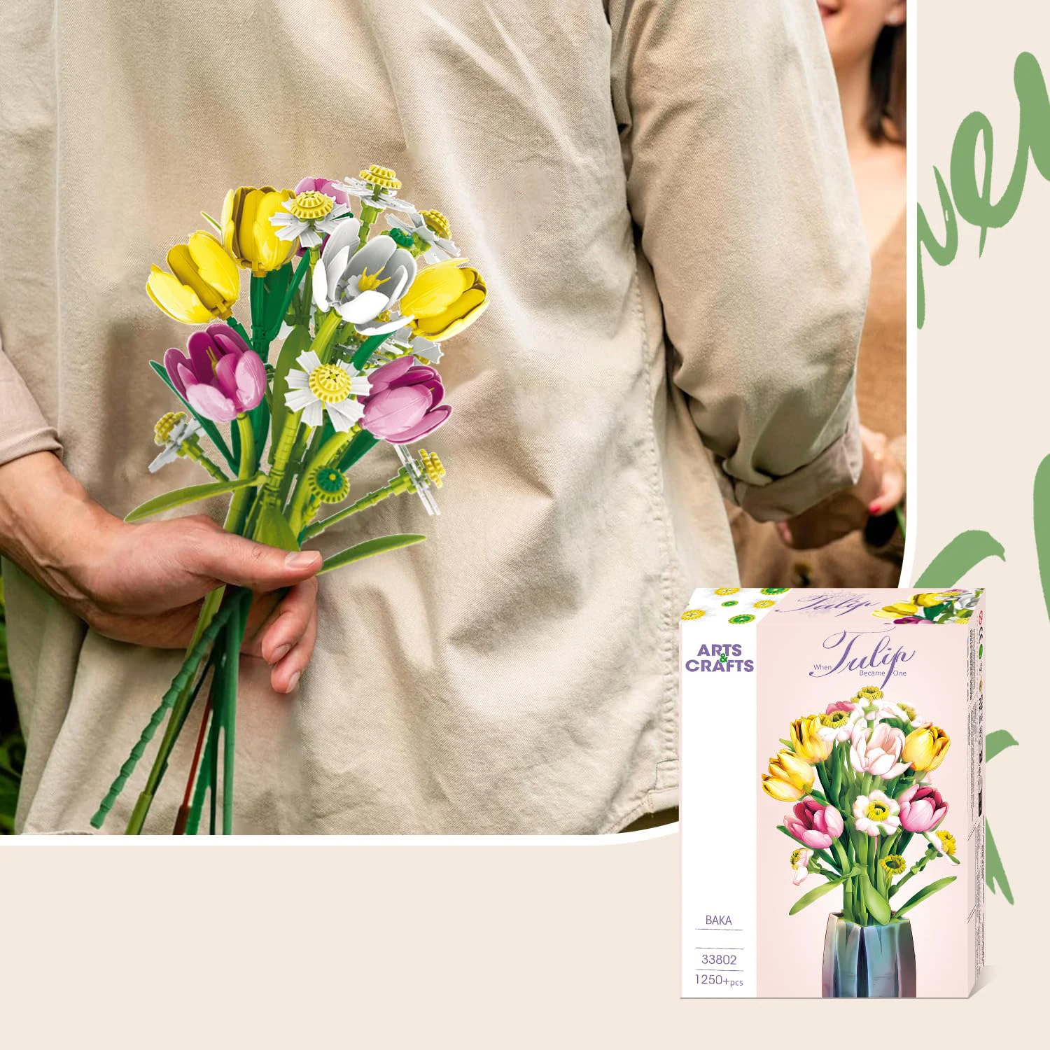 Bloques de construcción Flor de Tulipán – Set educativo para niños - imagen 4