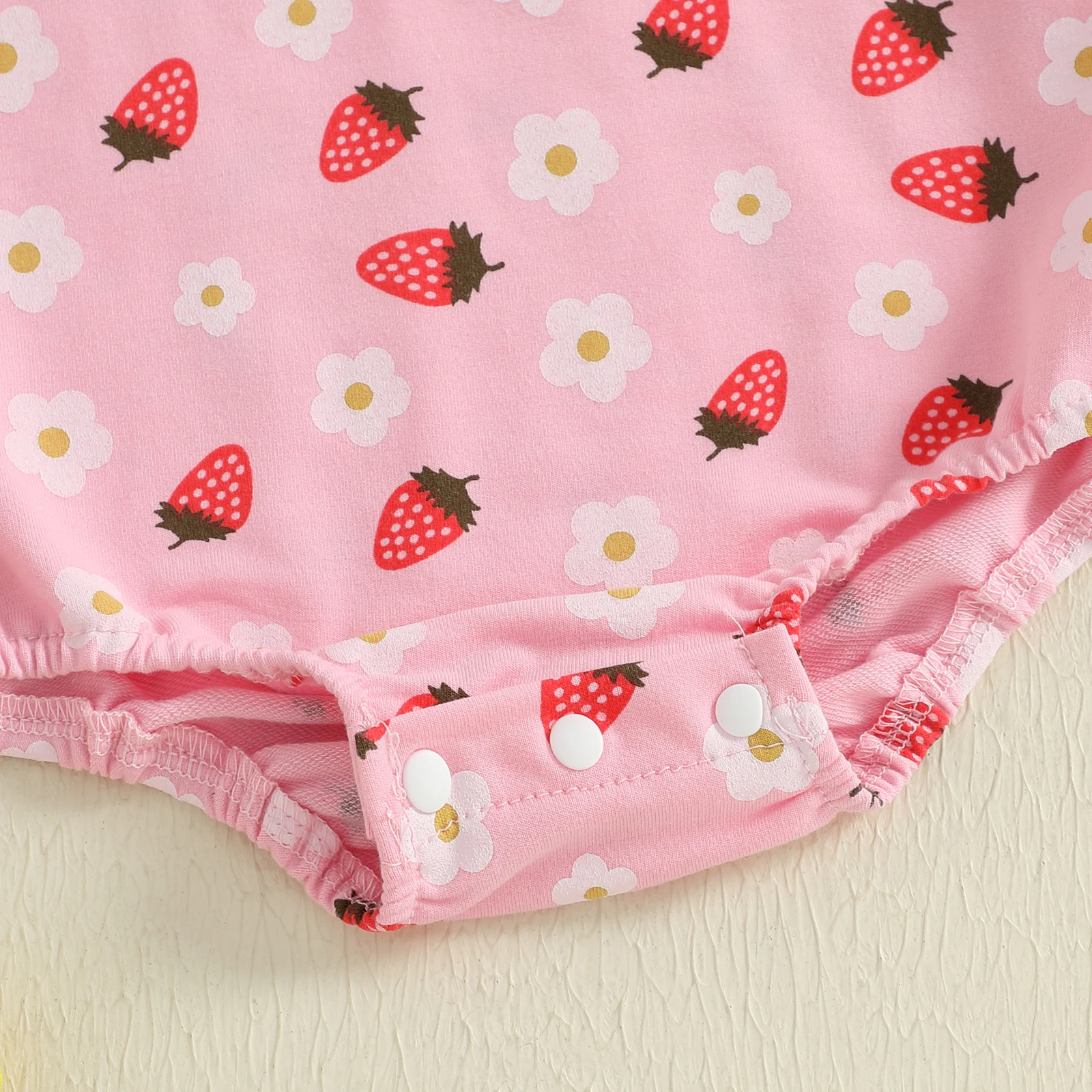 Tregren pelele niña de manga larga con estampado floral de fresa - imagen 4