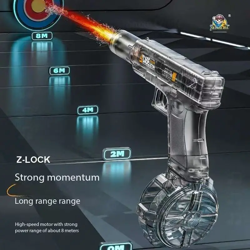 Pistola de agua eléctrica con efecto llama y potente chorro - imagen 4