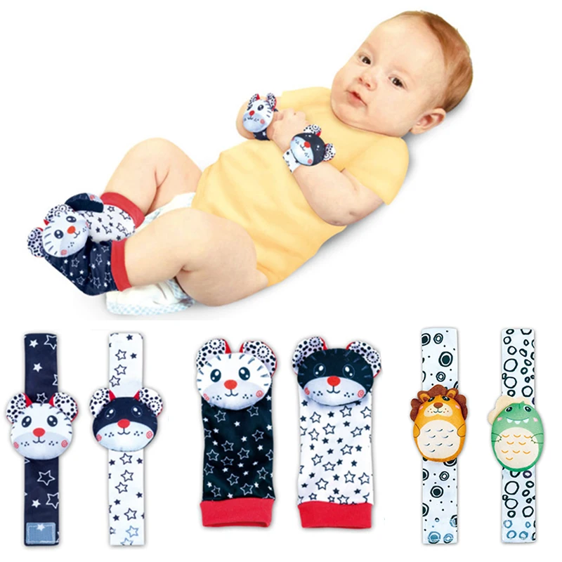 Calcetines con sonajero para bebé – dibujos y correa en la muñeca - imagen 4