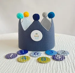 Diadema corona numérica para fiesta de cumpleaños Bebé