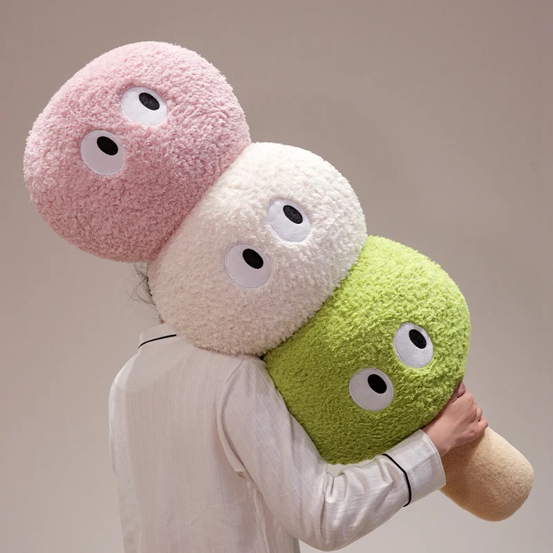 Peluche Tanghulu para gatos – Almohada larga con cara bordada - imagen 2