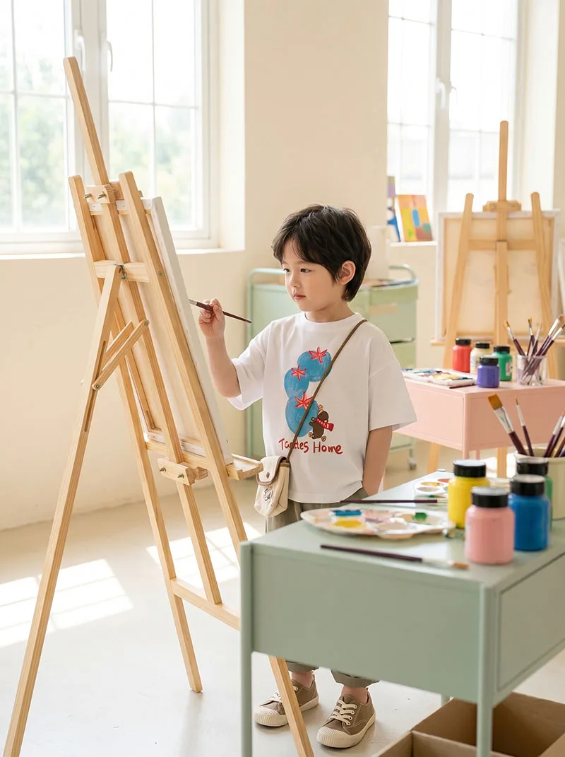 Camiseta de verano ligera para niños con estampado tomate - imagen 3