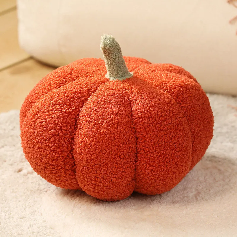 Peluche de calabaza suave para niños – Almohada decorativa Halloween - imagen 2