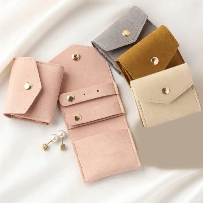 Estuche enrollable de terciopelo para joyas