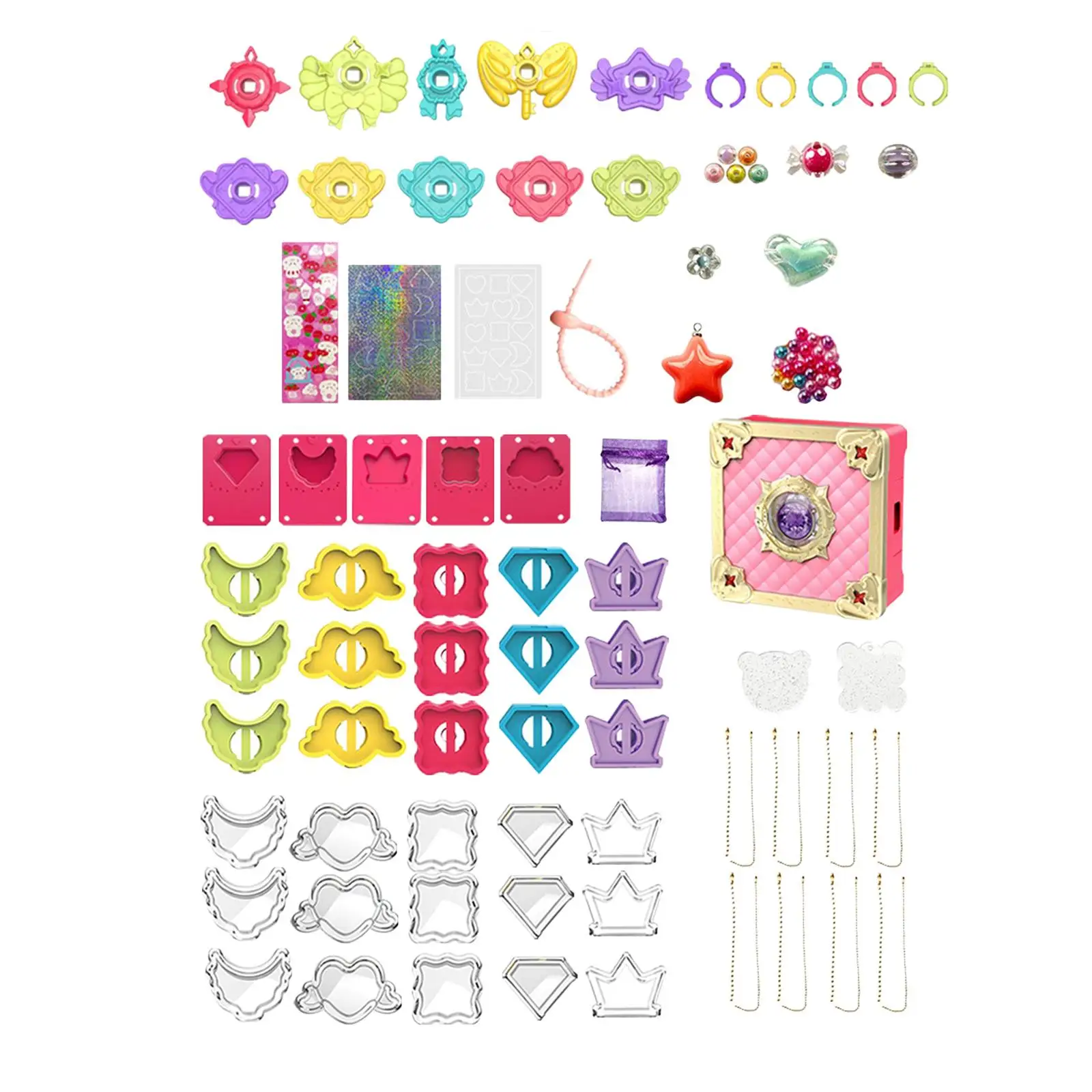 Set de joyería infantil para niñas: kit de manualidades - imagen 2