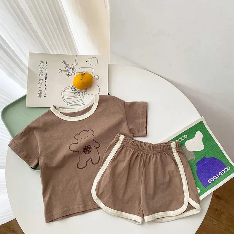 Conjunto verano oso para niño – Camiseta y pantalón MILANCEL