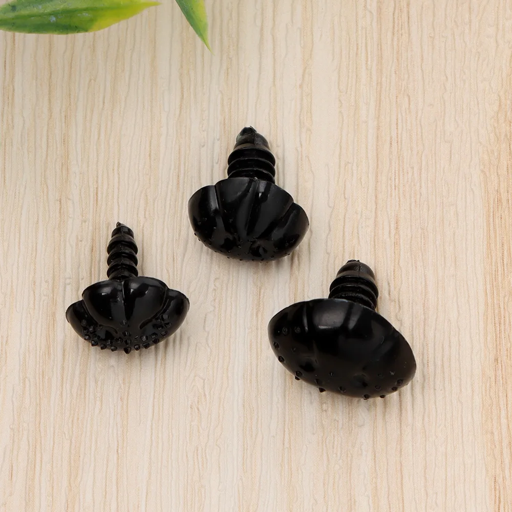 Nariz de seguridad para peluches en negro, manualidades infantiles - imagen 2