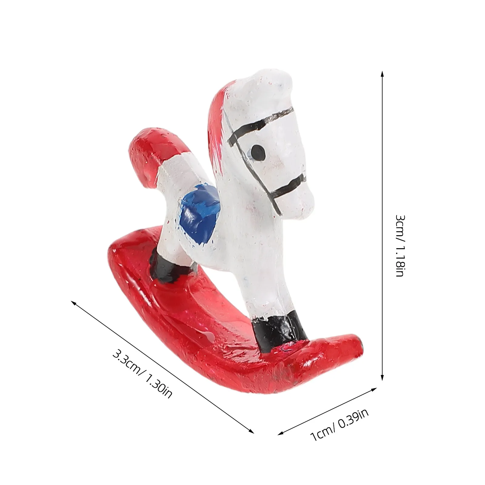 Silla mecedora de metal para casa de muñecas y habitación infantil - imagen 5