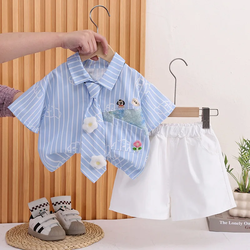 Conjunto de verano para bebé con camisa de manga corta y short - imagen 4