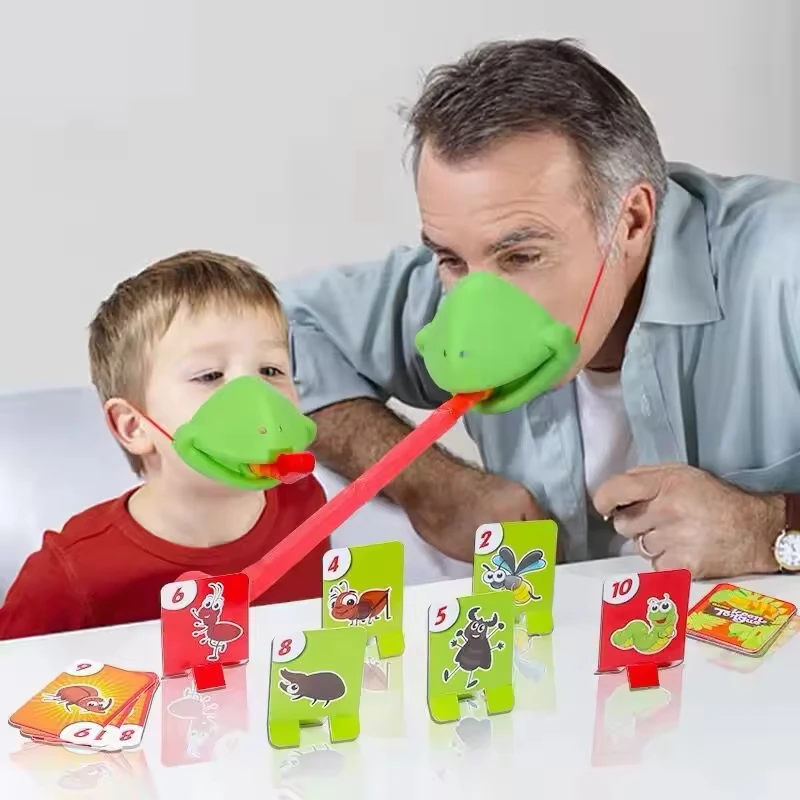 Juego antiestrés interactivo con máscara de rana y lagarto - imagen 3
