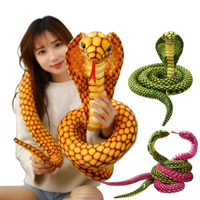 Peluche cobra colorido y suave para niños - imagen 5