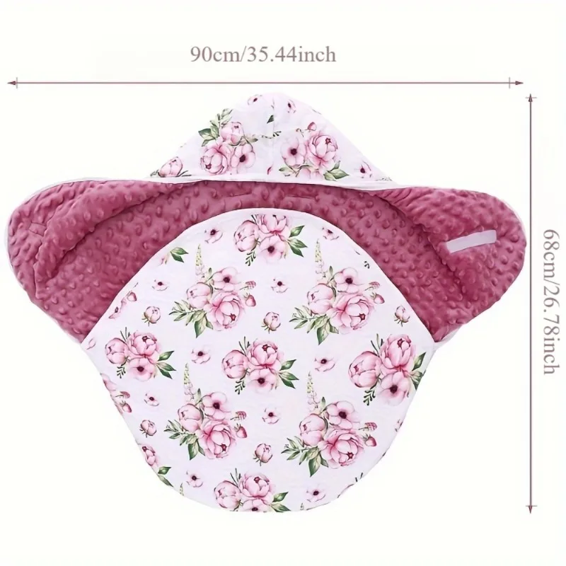 Manta de bebé reversible suave y acogedora para invierno - imagen 2