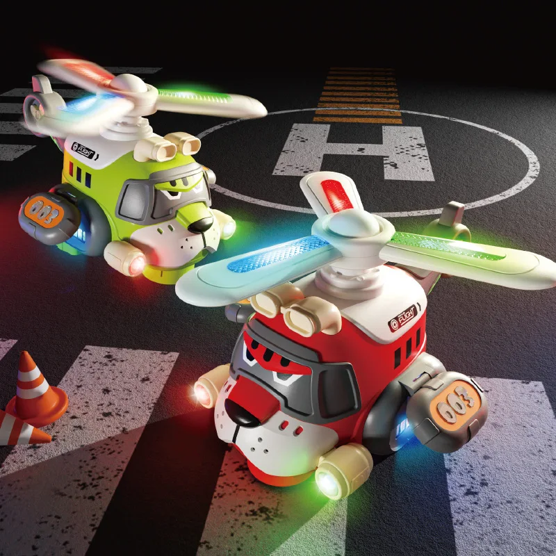 Avión de juguete eléctrico giratorio con luces y sonidos - imagen 2