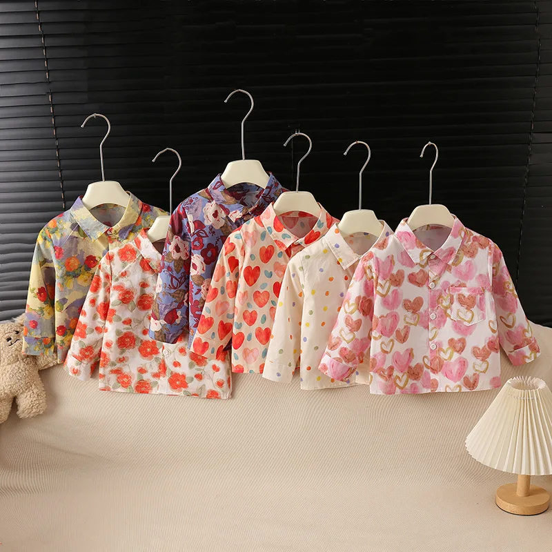 MILANCEL Camisa infantil de verano con estampado Love Baby - imagen 2