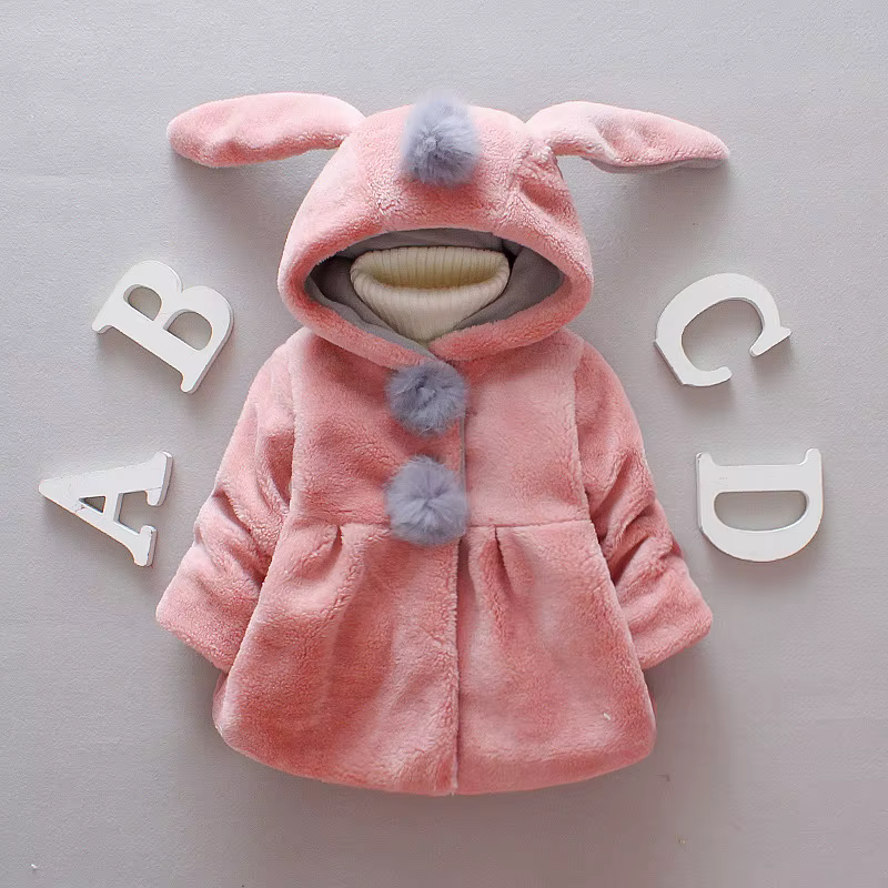 Abrigo de invierno con capucha y forro polar para niños - imagen 2