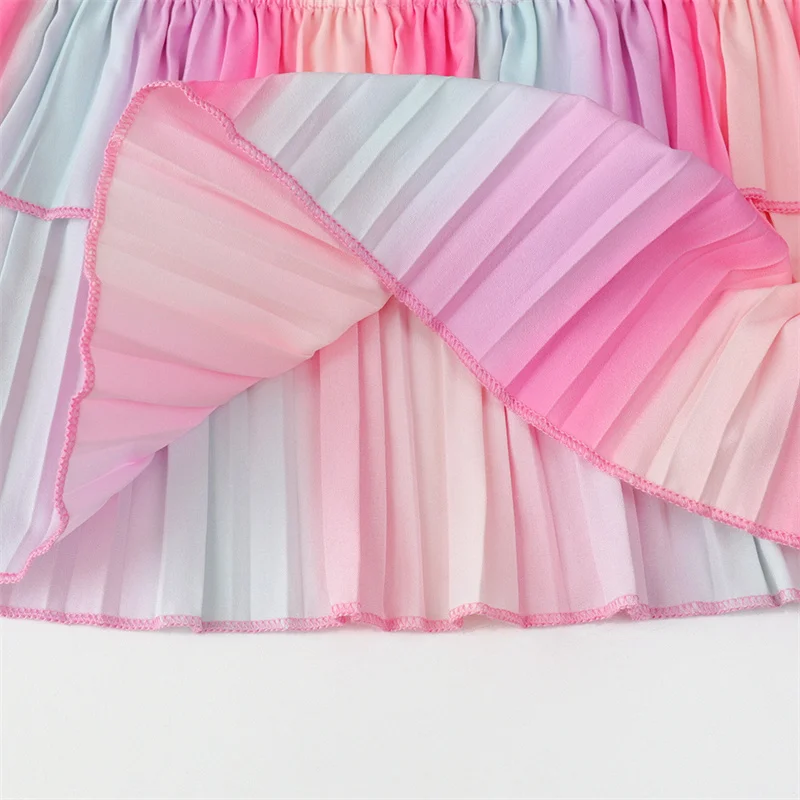 Conjunto verano para niña arcoíris con top de tirantes y pantalón - imagen 5