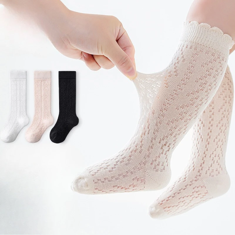 Calcetines ligeros de algodón fino – Transpirables para niña - imagen 3