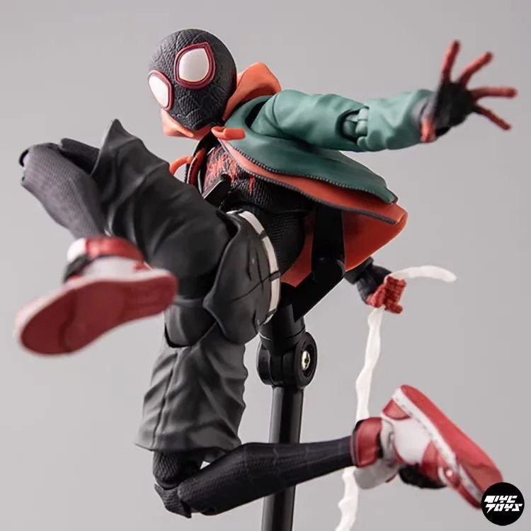 Figura con estética animada de Spider-Verse