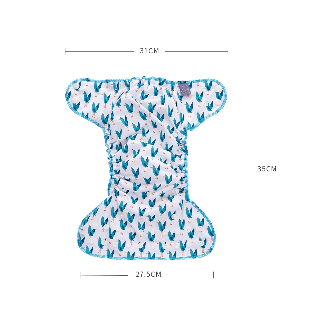 Pañal nocturno impermeable lavable para bebé – Bamboo y algodón soft - imagen 4