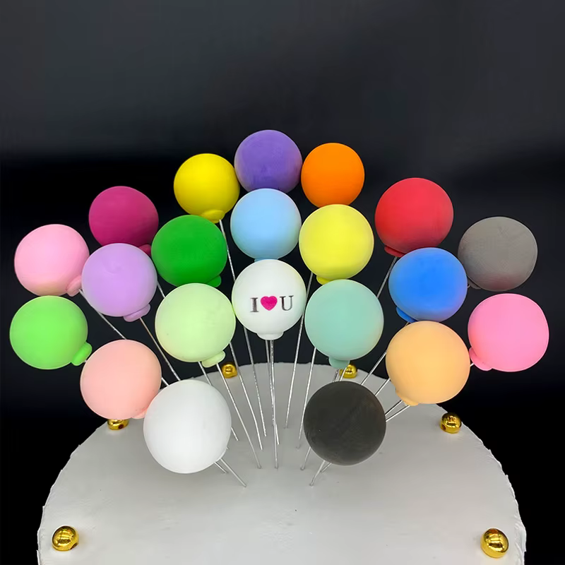 Figura decorativa nube con globo de amor para Navidad