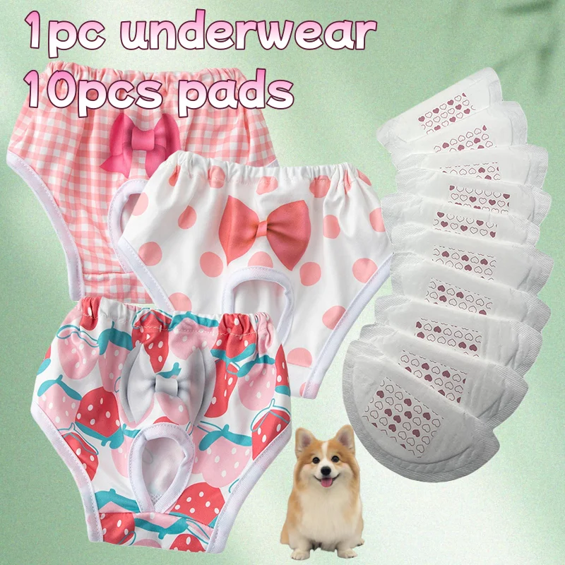 Pañales lavables para perros con braguitas absorbentes reutilizables - imagen 5