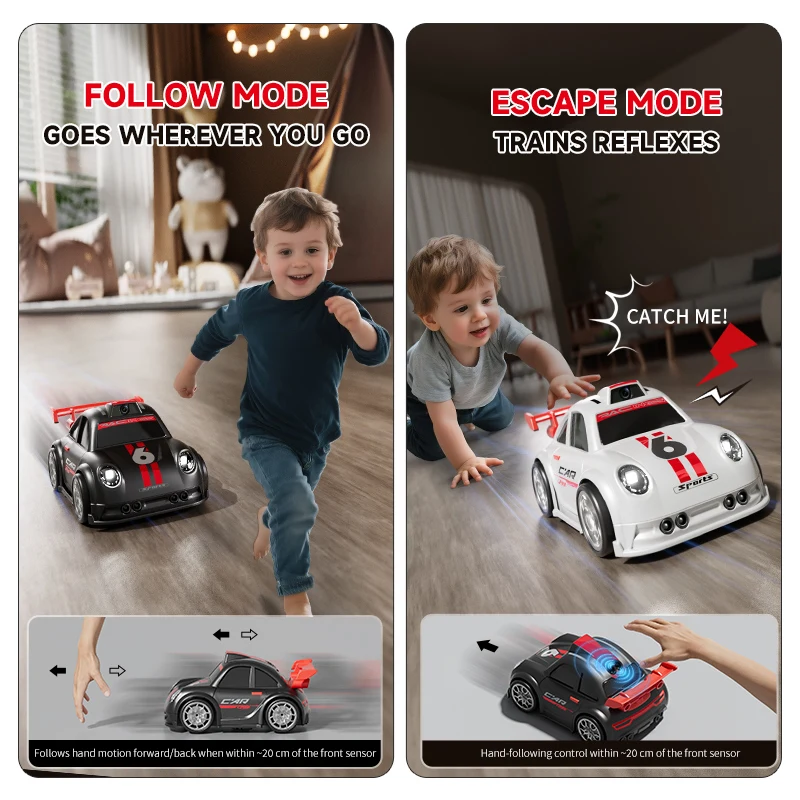 Coche RC Drift Racer con cámara, luces y música para niños - imagen 3