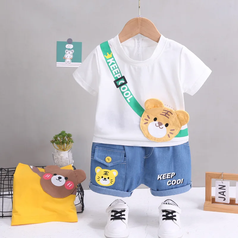 Conjunto infantil de camiseta y pantalón para primavera y otoño - imagen 2