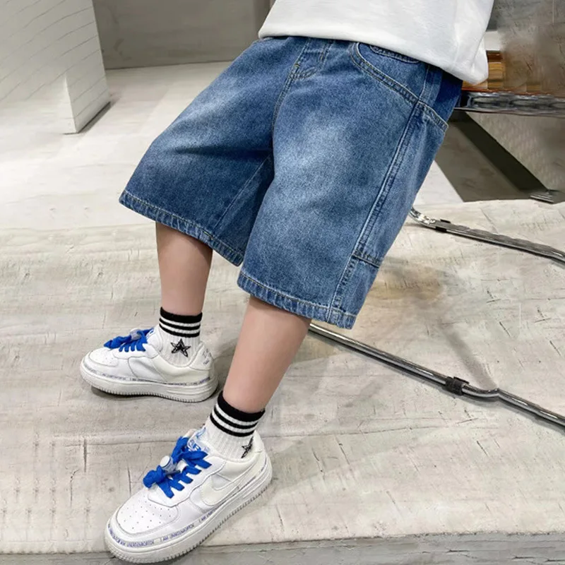 Pantalones cortos vaqueros para niños – Estilo casual de verano - imagen 2