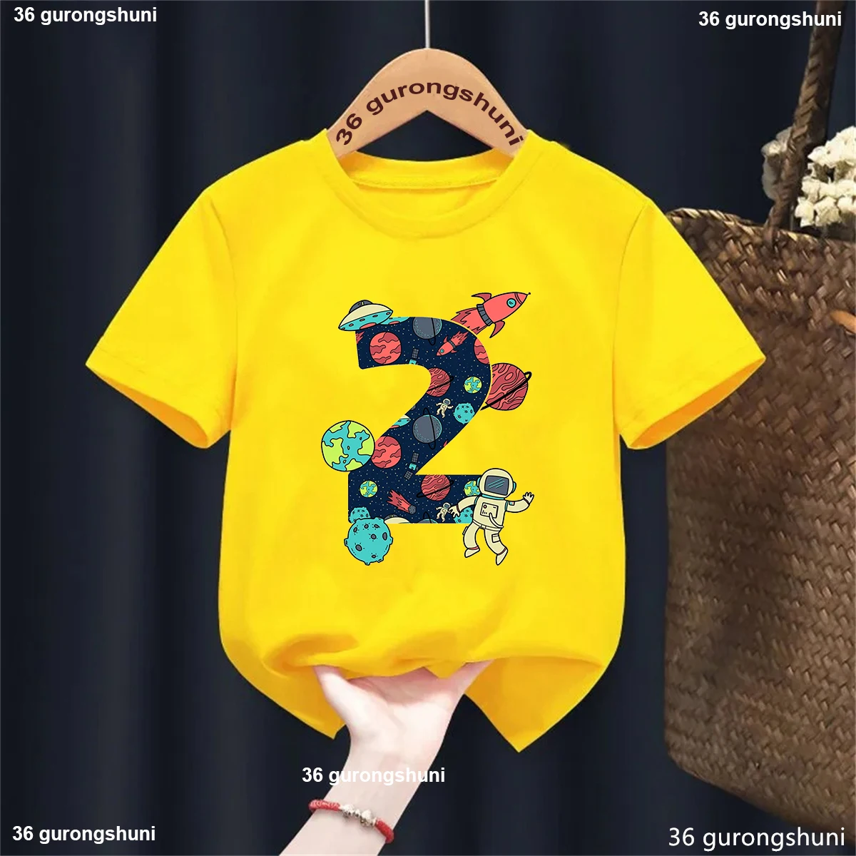 Camiseta infantil de astronautas y espacios con estampado divertido - imagen 4