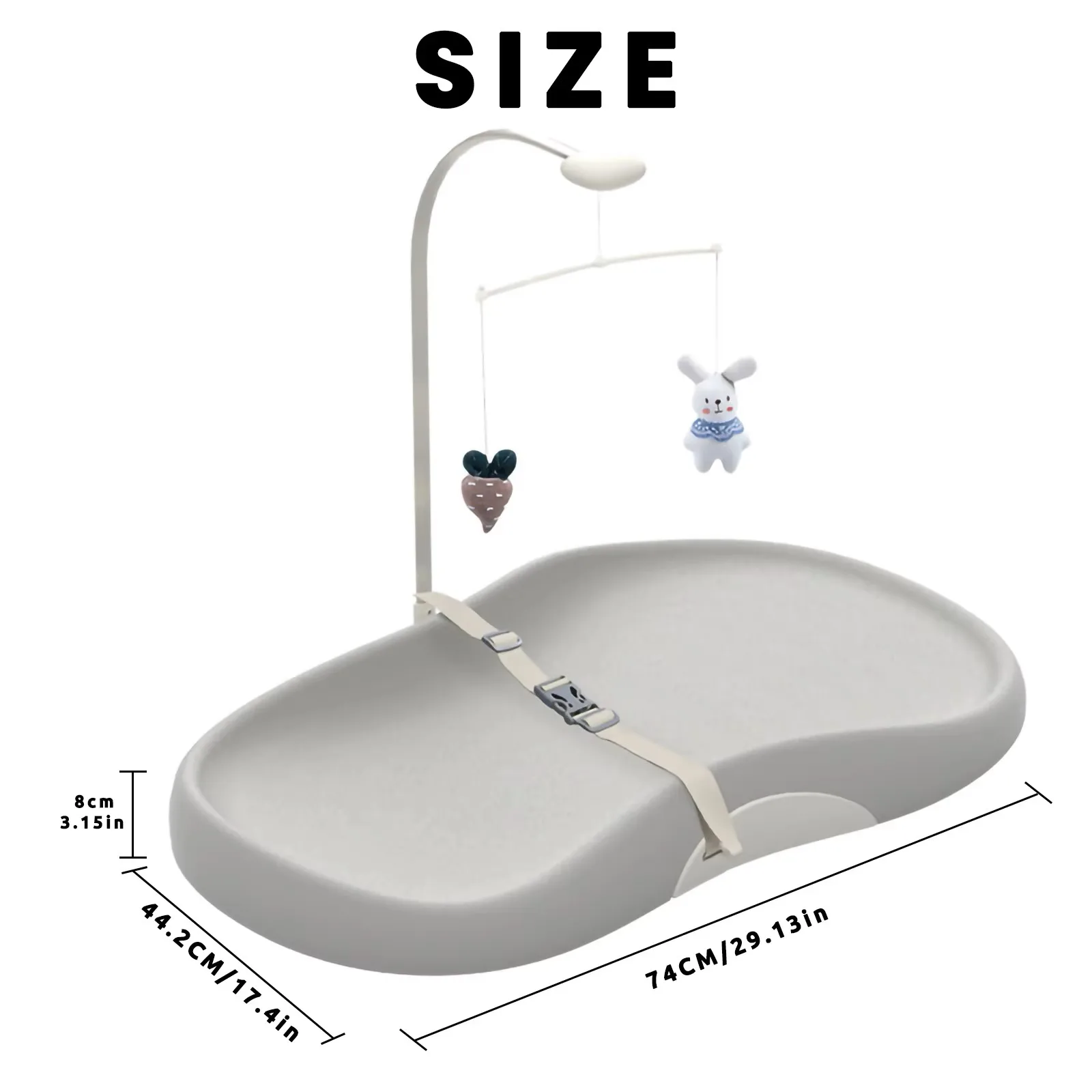 UBRAVOO cambiador de bebé con arnés y resistente al agua, fácil - imagen 2