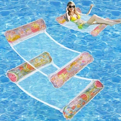 Colchoneta hinchable de PVC grueso plegable para piscina y playa