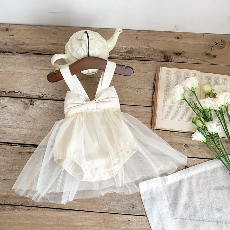 Vestido de verano con falda de malla para bebé Milancel - imagen 4