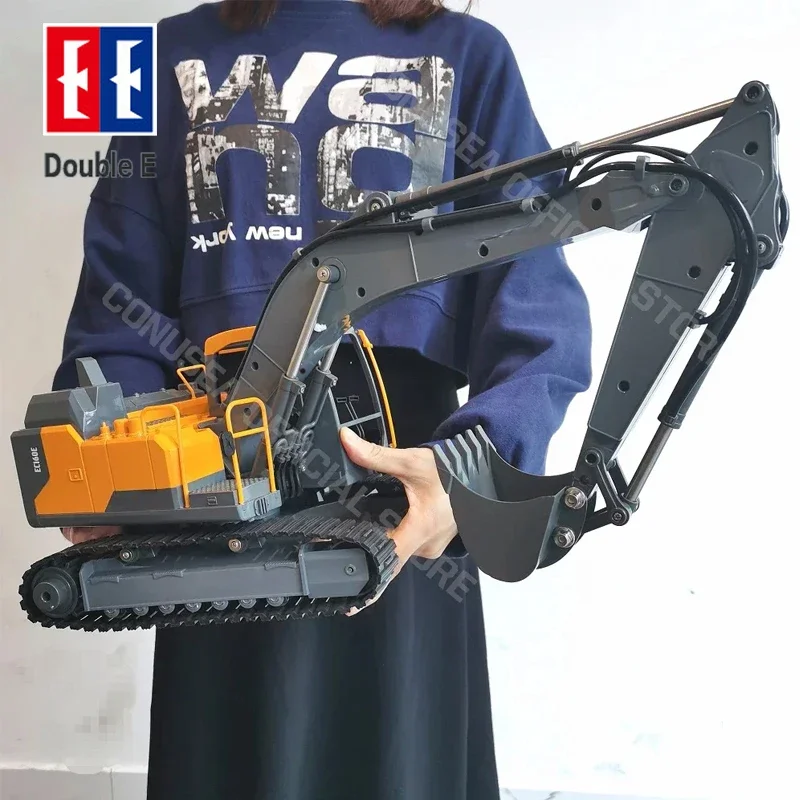 Excavadora de control remoto sobre orugas de ingeniería para niños - imagen 3