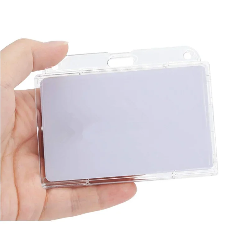 Portatarjetas infantil doble vertical con ranuras para pulgares