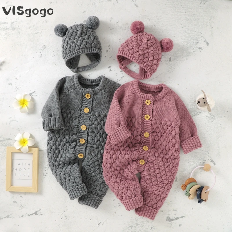 Pelele de invierno con gorrito de oso para bebé - imagen 4