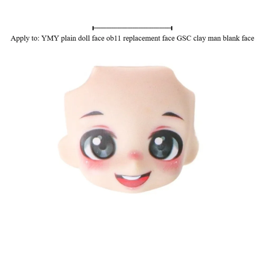 Vista de la cara 3D con ojos estilo anime