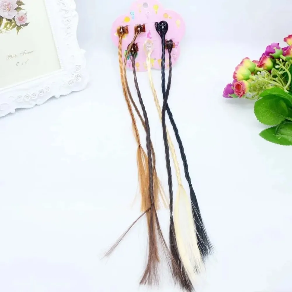 Clips para el pelo con trenzas arcoíris para niñas - imagen 2